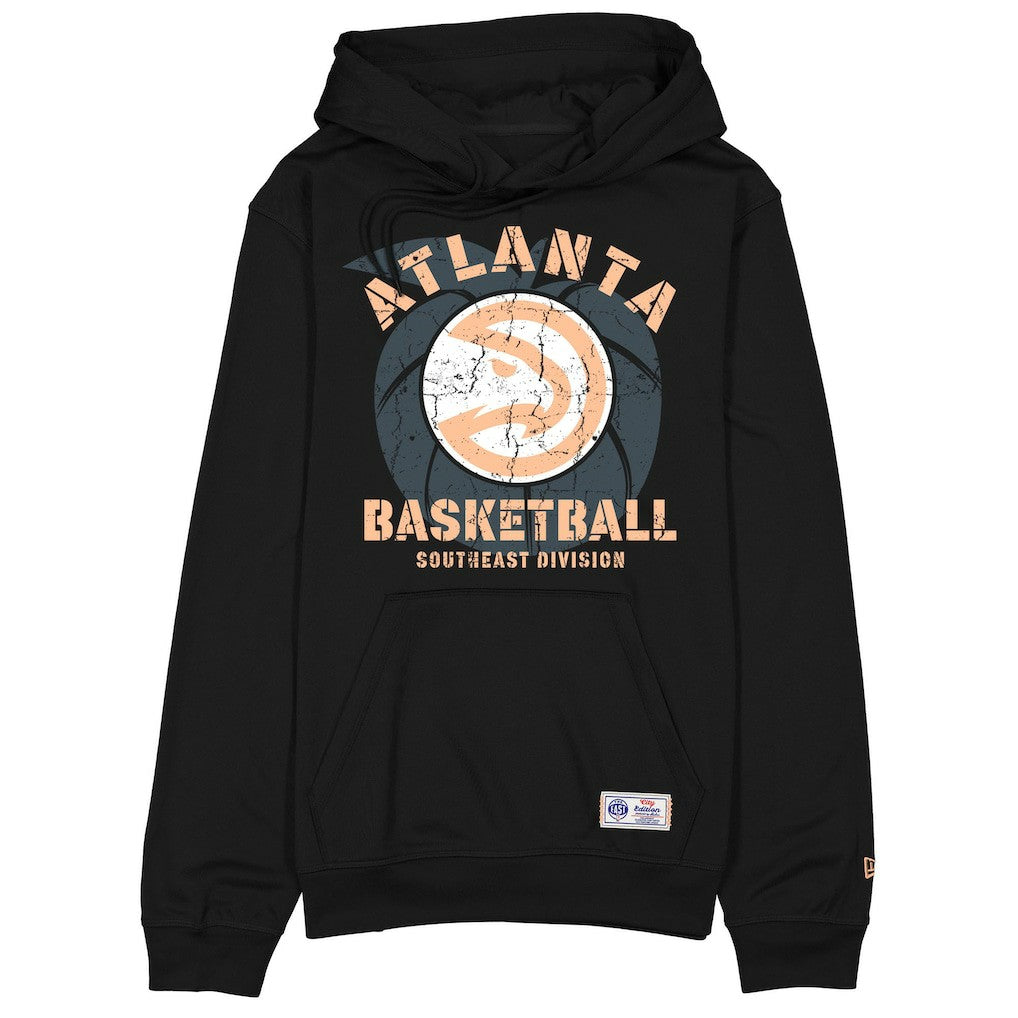 Atlanta Hawks 2025/26 City Edition Fleece Hoodie - Black | New Era discount