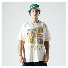 Boston Celtics Oversized City Edition Remix Vintage T-Shirt - Cream | New Era outlet
