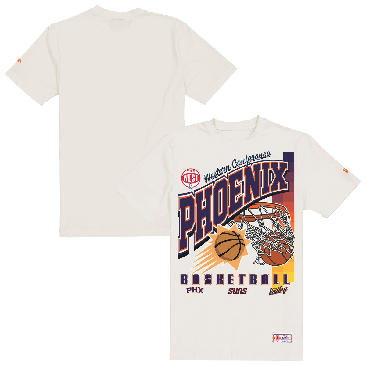 Phoenix Suns Oversized City Edition Remix Vintage T-Shirt - Cream | New Era discount