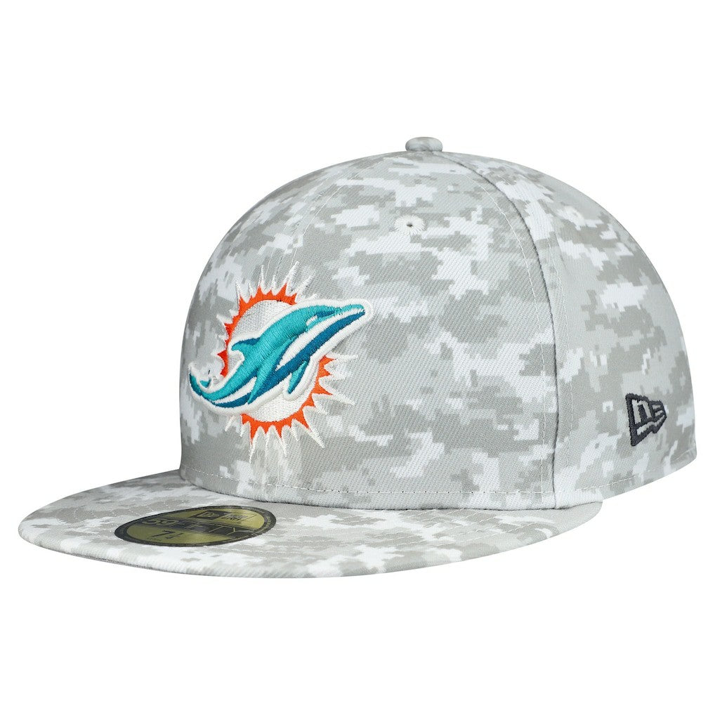 NFL Miami Dolphins 2025 Salute to Service Fan Pack 59FIFTY Fitted Hat