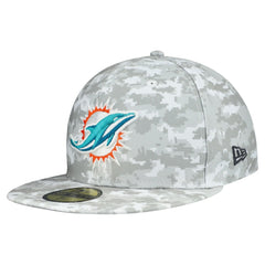 NFL Miami Dolphins 2025 Salute to Service Fan Pack 59FIFTY Fitted Hat