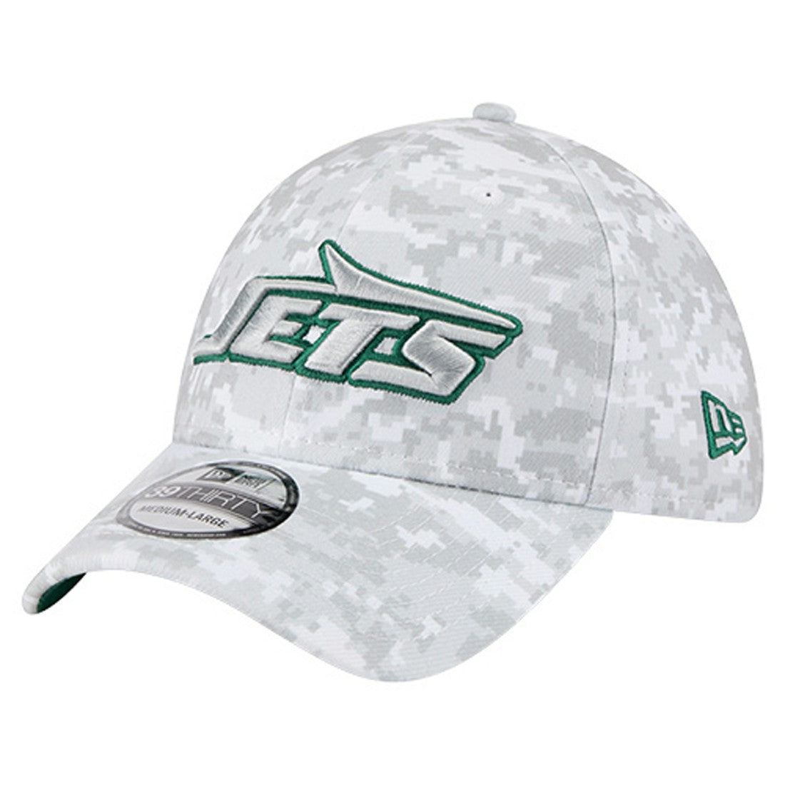 NFL New York Jets 2025 Salute to Service Digital Camo Fan Pack 39THIRTY Flex Hat