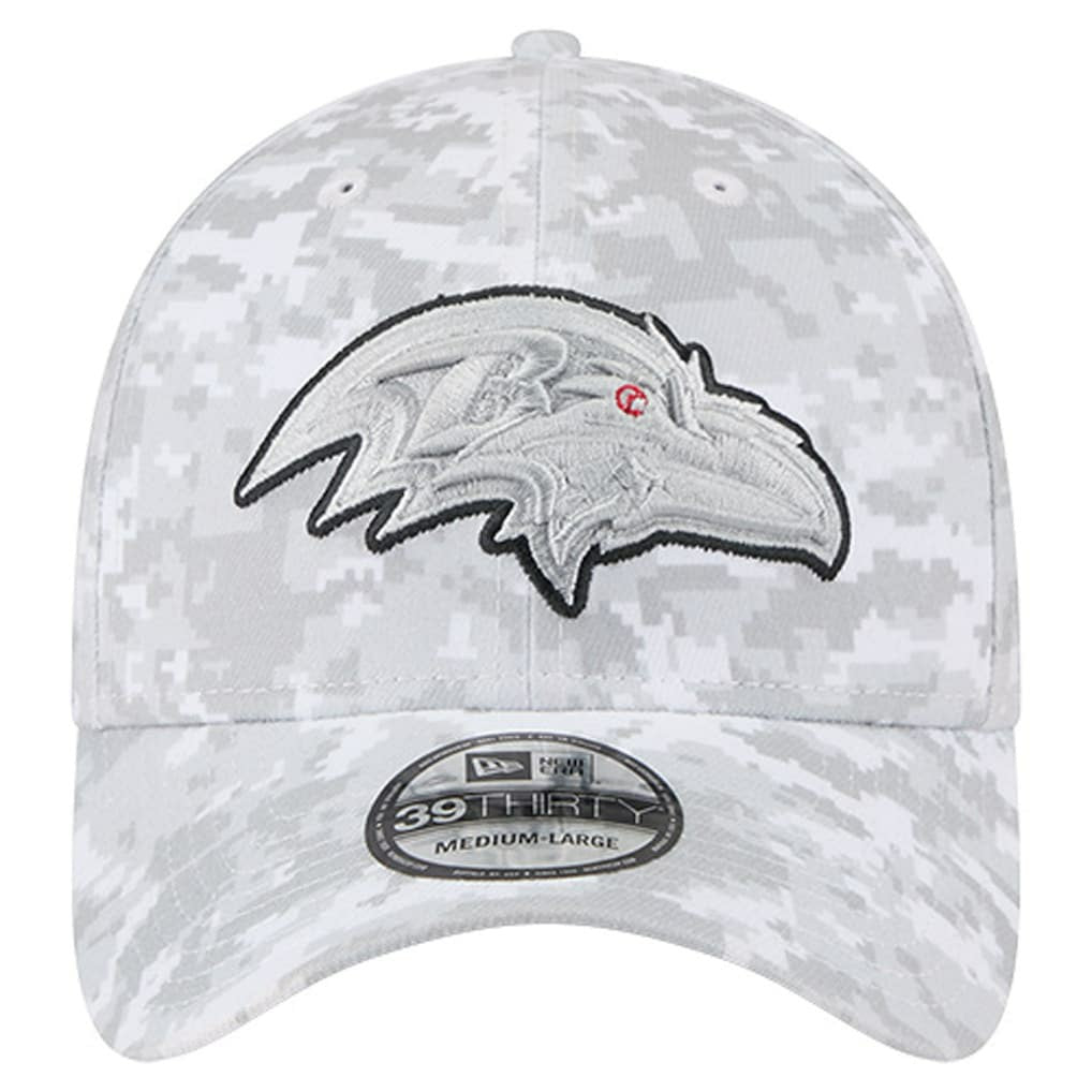 NFL Baltimore Ravens 2025 Salute to Service Digital Camo Fan Pack 39THIRTY Flex Hat