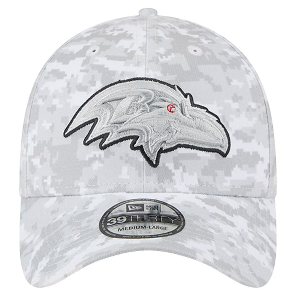 NFL Baltimore Ravens 2025 Salute to Service Digital Camo Fan Pack 39THIRTY Flex Hat