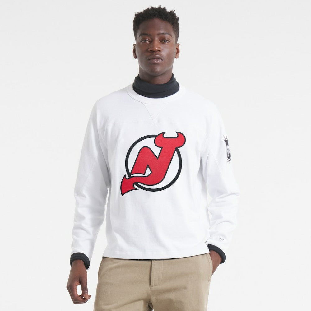 New Jersey Devils Todd Snyder Heavyweight Long Sleeve Jersey Style T-Shirt