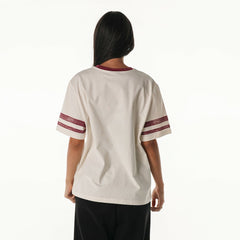 NFL Washington Commanders The Wild Collective Women's Vintage Drop Shoulder Oversized Boyfriend T-Shirt