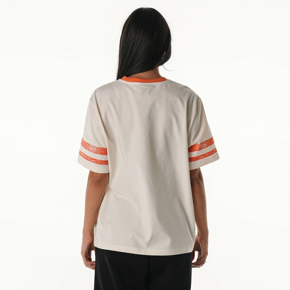 NFL Cleveland Browns The Wild Collective Women's Vintage Drop Shoulder Oversized Boyfriend T-Shirt