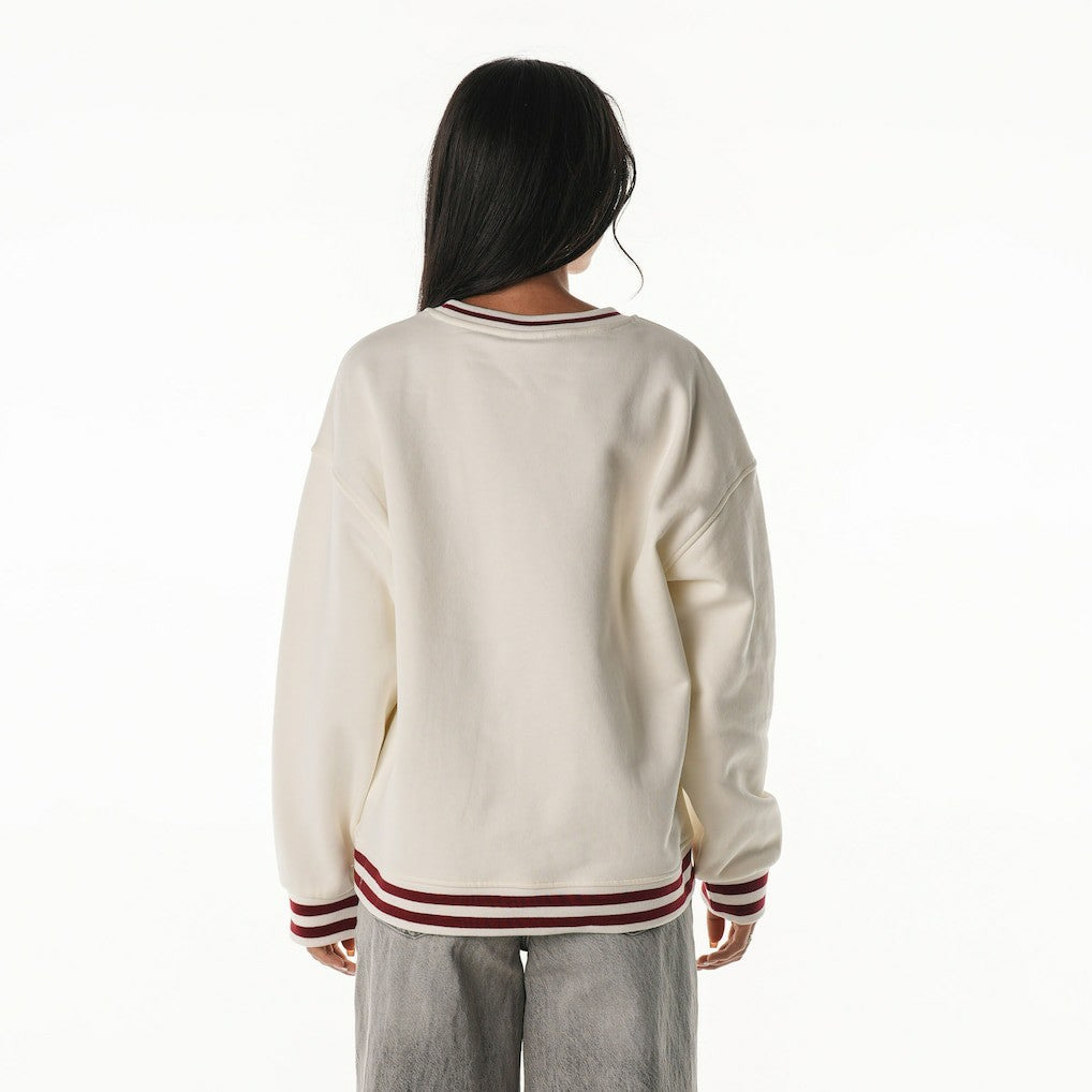 NFL Washington Commanders The Wild Collective Women's Oversized Vintage French Terry Sweatshirt