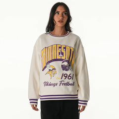 NFL Minnesota Vikings The Wild Collective Women's Oversized Vintage French Terry Sweatshirt