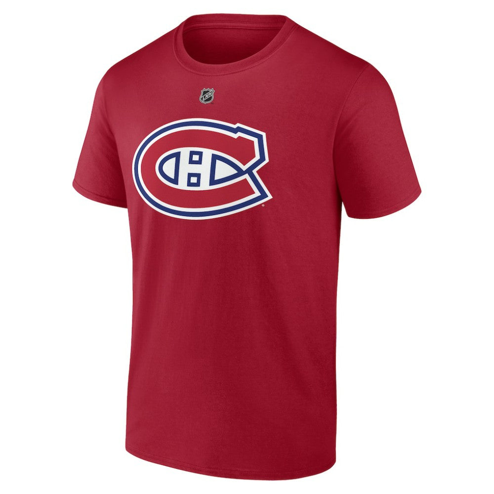 Cole Caufield Montreal Canadiens Fanatics Authentic Stack Name & Number T-Shirt