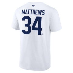 Auston Matthews Toronto Maple Leafs Fanatics Authentic Stack Name & Number T-Shirt