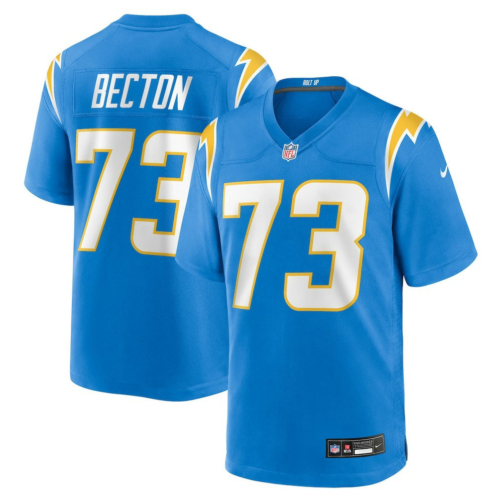 NFL Los Angeles Chargers Mekhi Becton  Team Game Jersey