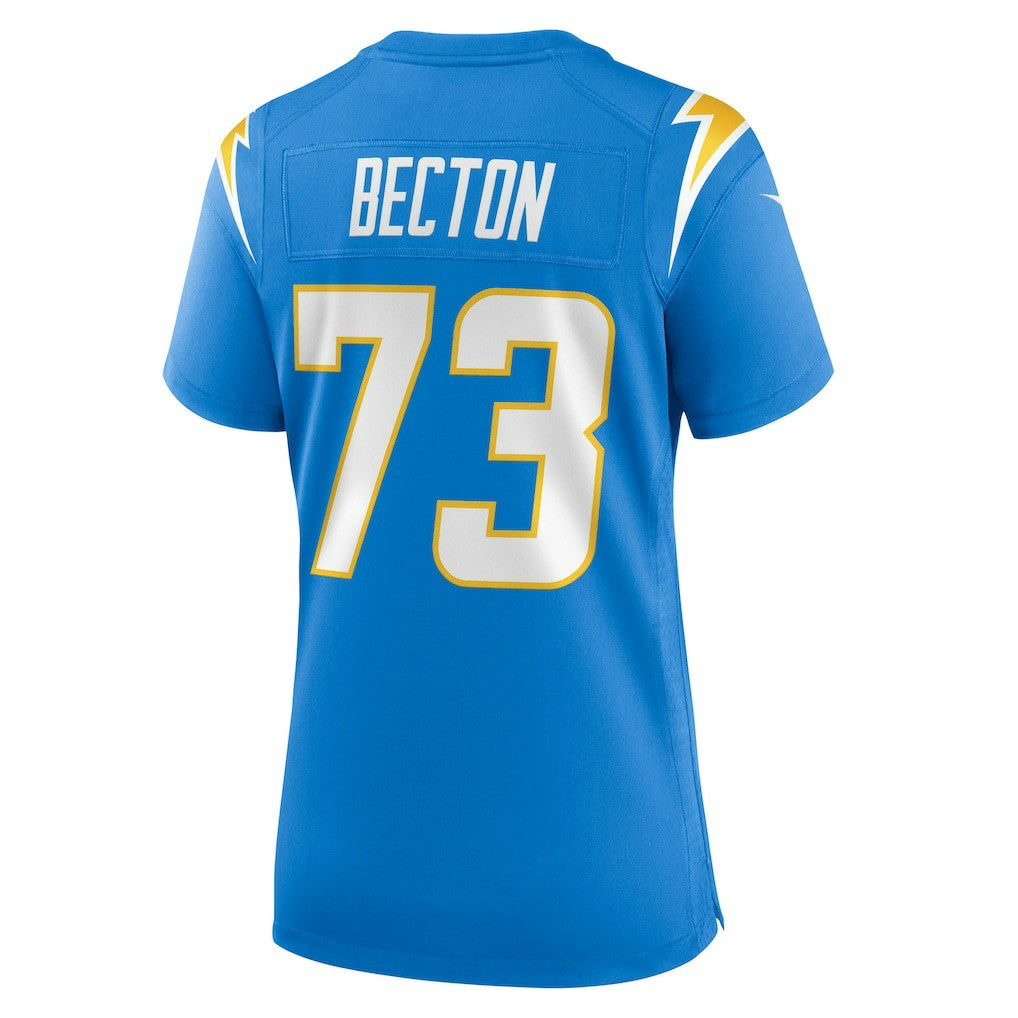 NFL Los Angeles Chargers Mekhi Becton  Women's Team Game Jersey