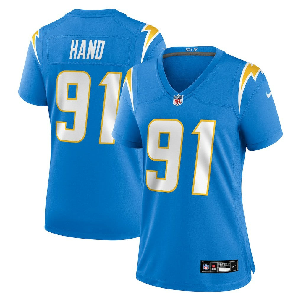 NFL Los Angeles Chargers Da'Shawn Hand  Women's Team Game Jersey