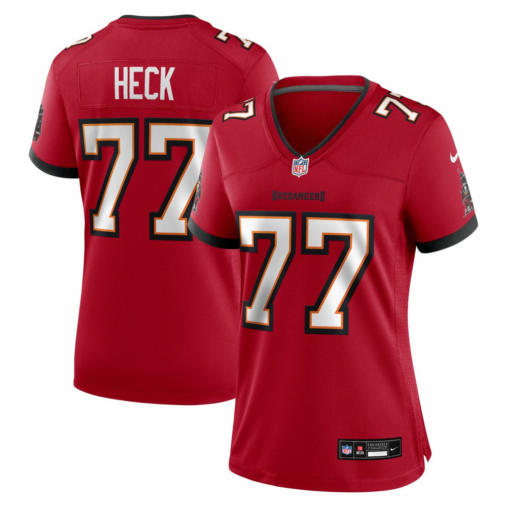 NFL Tampa Bay Buccaneers Charlie Heck  Women's Team Game Jersey