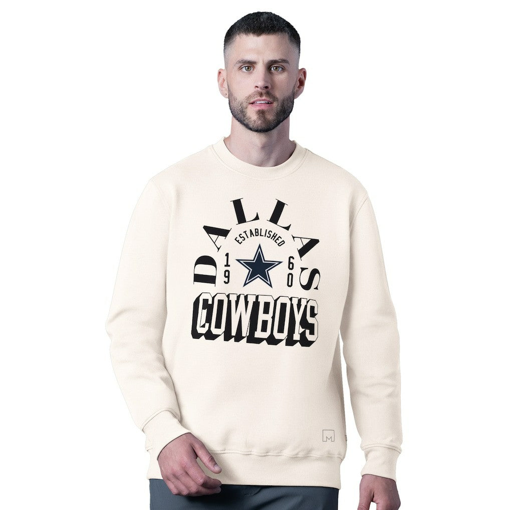 NFL Dallas Cowboys MSX by Michael Strahan Whiteout Tri-Blend Sweatshirt