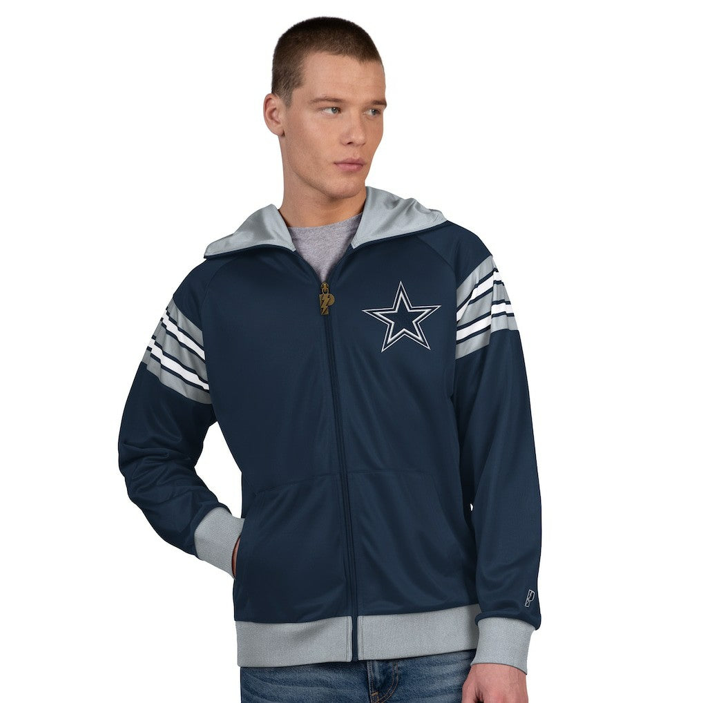 NFL Dallas Cowboys Pro Player Helmet Full-Zip Hooded Track Jacket