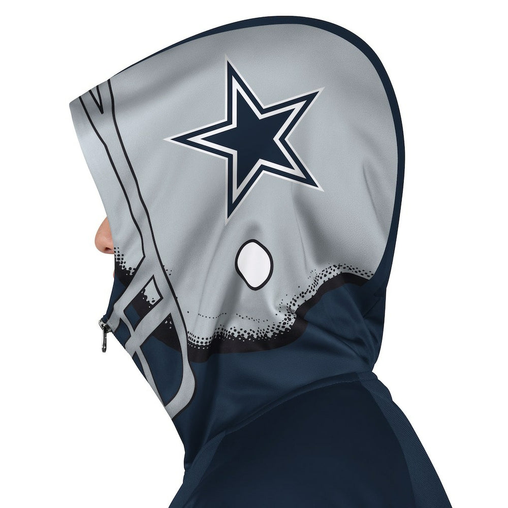 NFL Dallas Cowboys Pro Player Helmet Full-Zip Hooded Track Jacket
