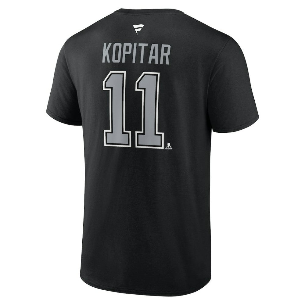 Anze Kopitar Los Angeles Kings Fanatics Authentic Stack Name & Number T-Shirt