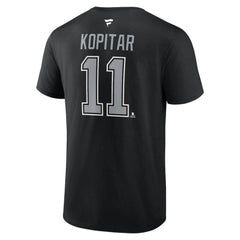 Anze Kopitar Los Angeles Kings Fanatics Authentic Stack Name & Number T-Shirt