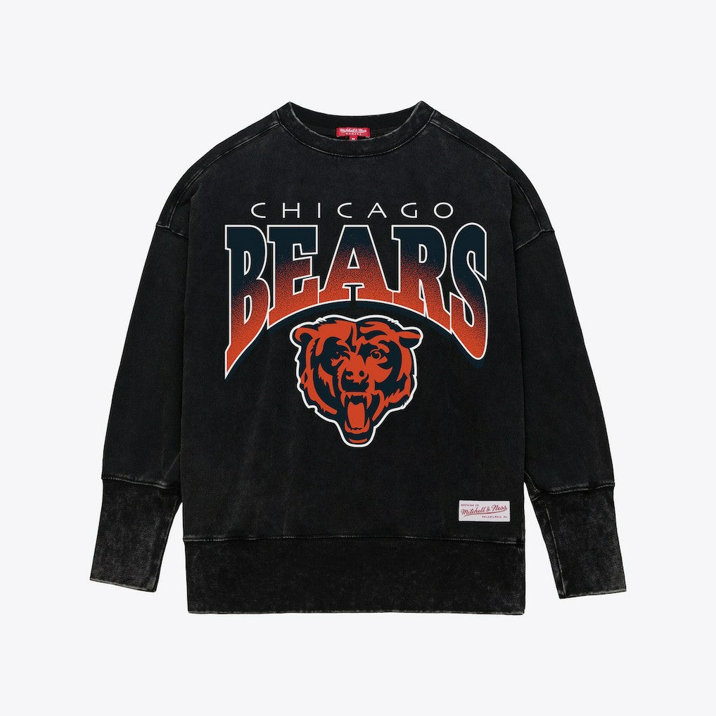 NFL Chicago Bears Women's Delineate Mineral Wash Crewneck Sweatshirt
