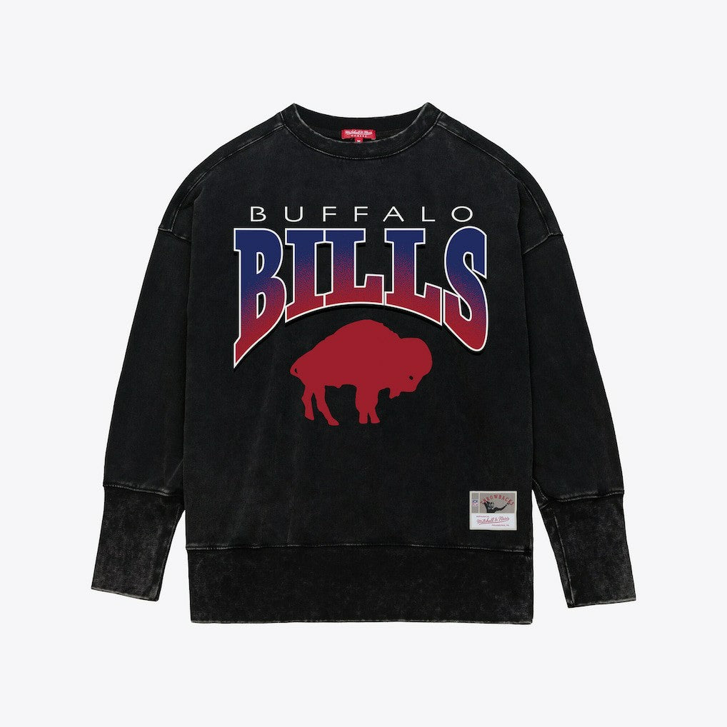 NFL Buffalo Bills Women's Delineate Mineral Wash Crewneck Sweatshirt