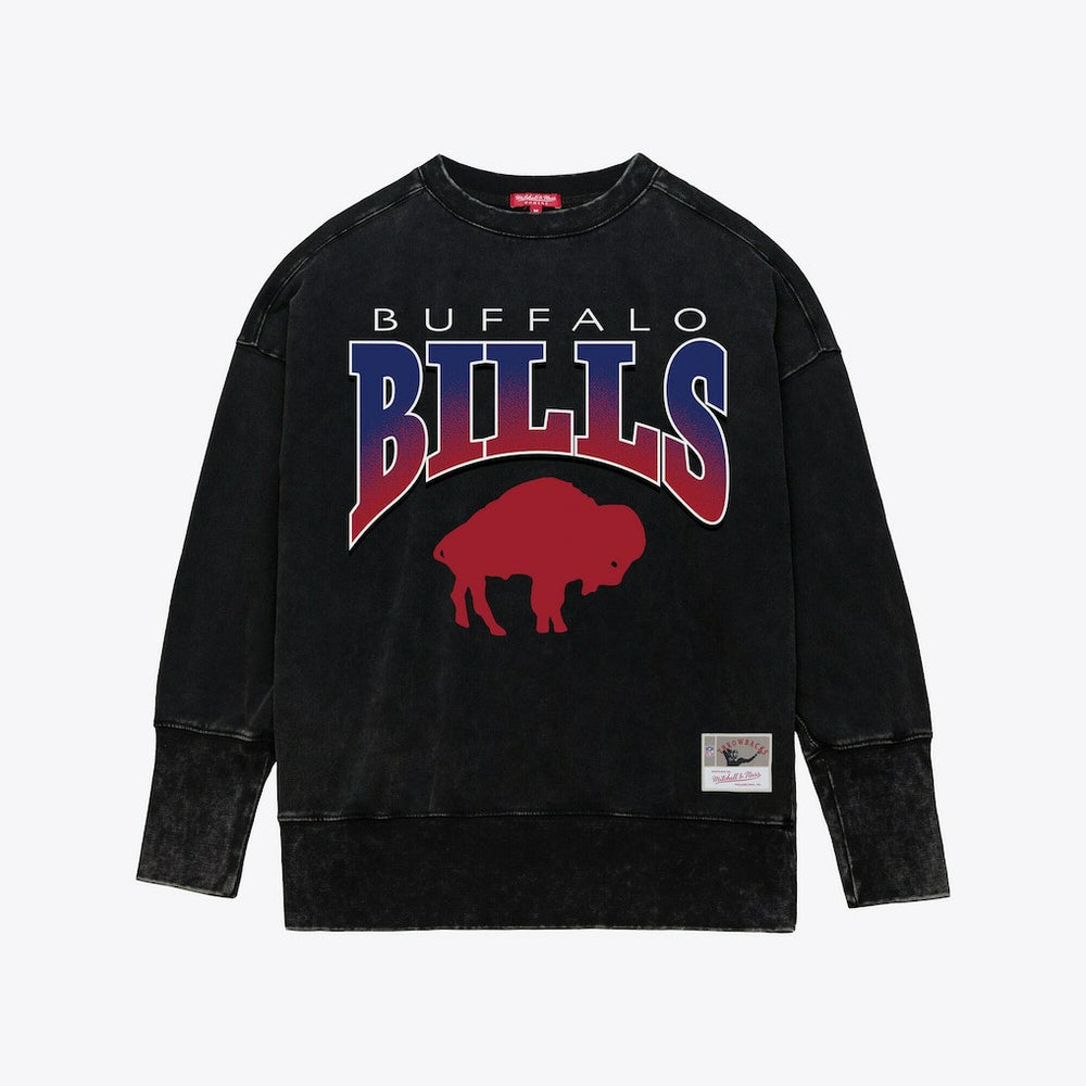 NFL Buffalo Bills Women's Delineate Mineral Wash Crewneck Sweatshirt