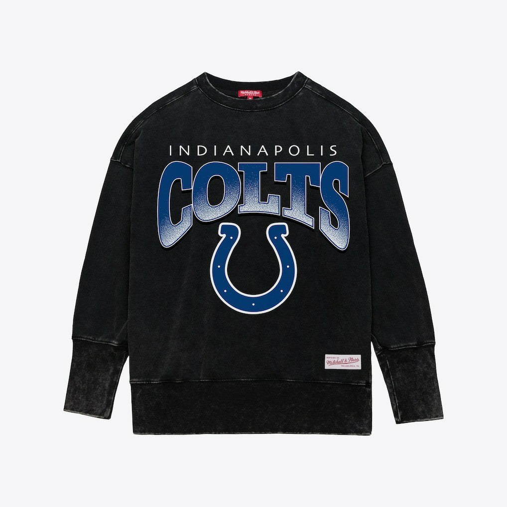 NFL Indianapolis Colts Women's Delineate Mineral Wash Crewneck Sweatshirt