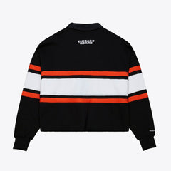 NFL Chicago Bears Women's Cropped Long Sleeve Rugby Polo