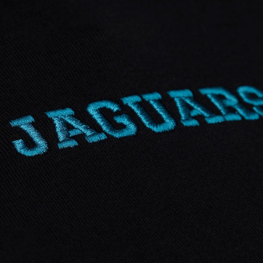 NFL Jacksonville Jaguars Women's Throwback Cropped Long Sleeve Rugby Polo