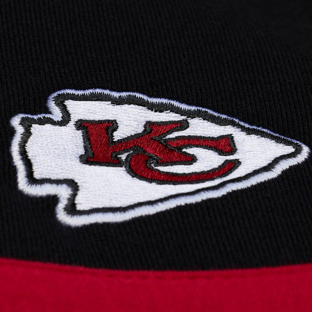 NFL Kansas City Chiefs Women's Cropped Long Sleeve Rugby Polo