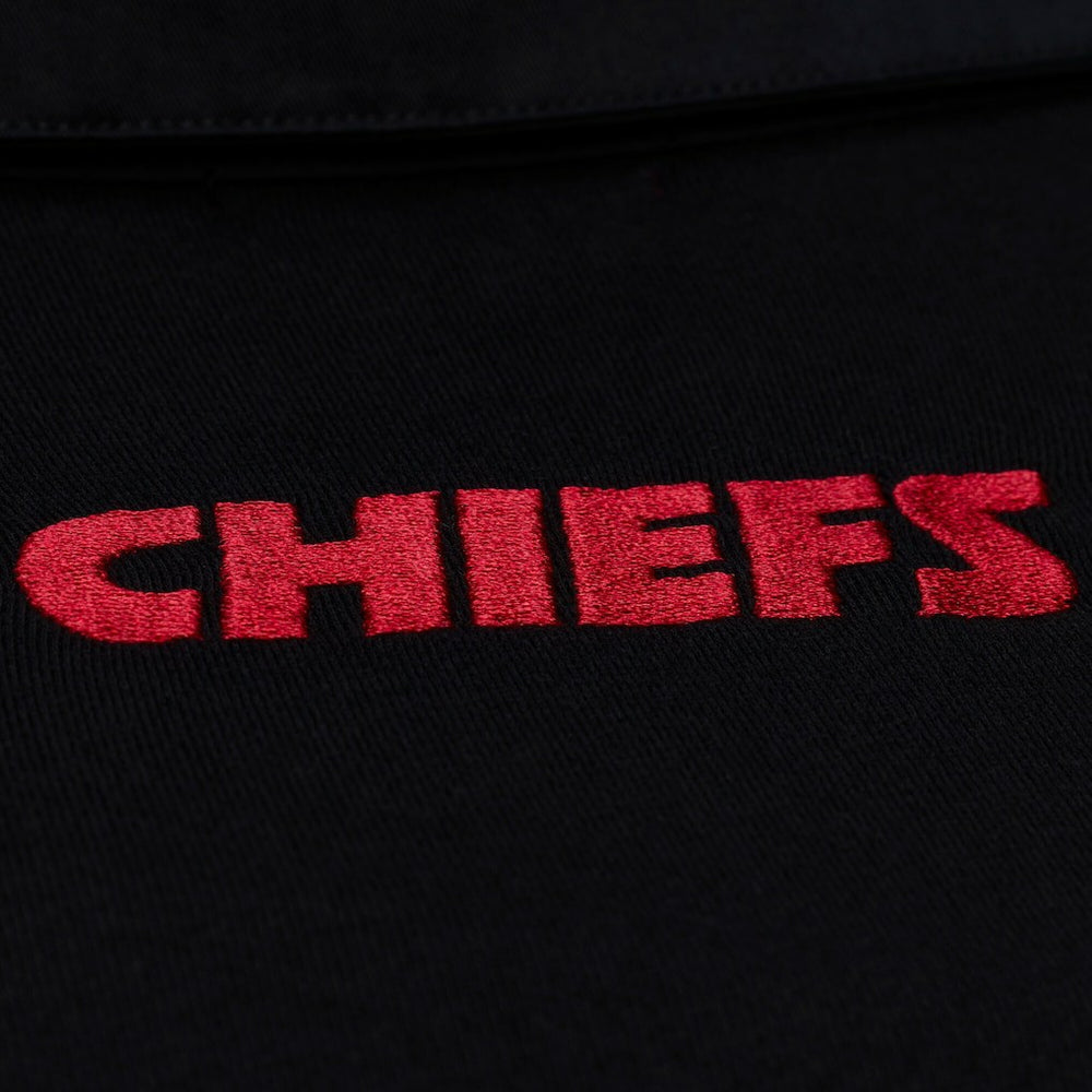 NFL Kansas City Chiefs Women's Cropped Long Sleeve Rugby Polo