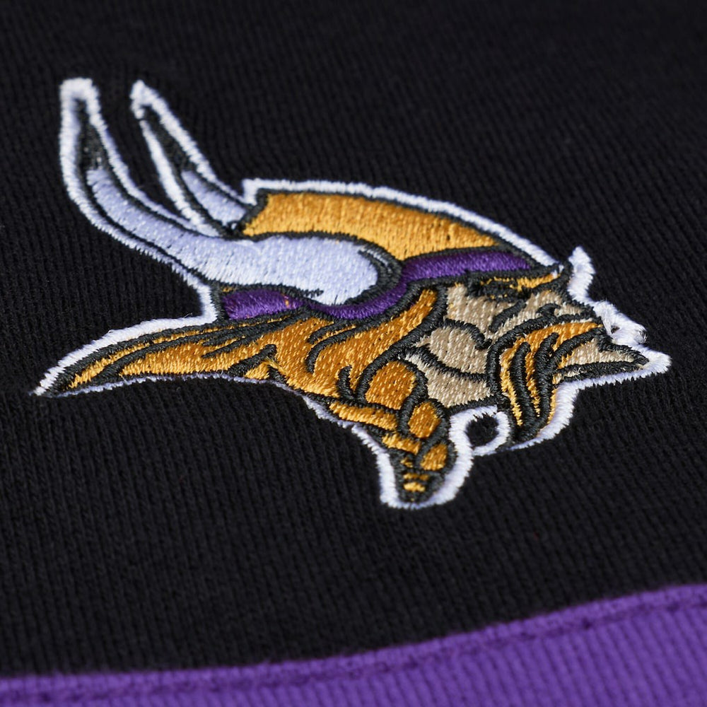NFL Minnesota Vikings Women's Cropped Long Sleeve Rugby Polo