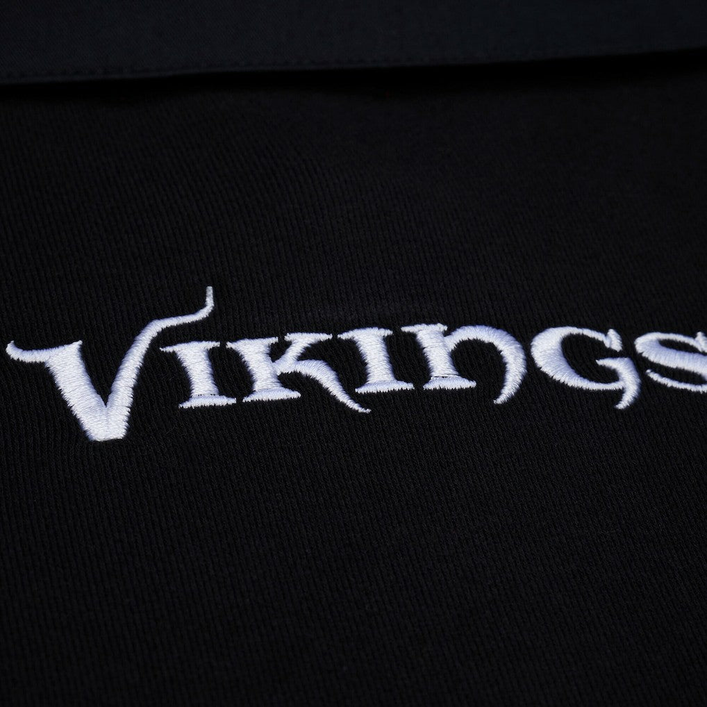 NFL Minnesota Vikings Women's Cropped Long Sleeve Rugby Polo