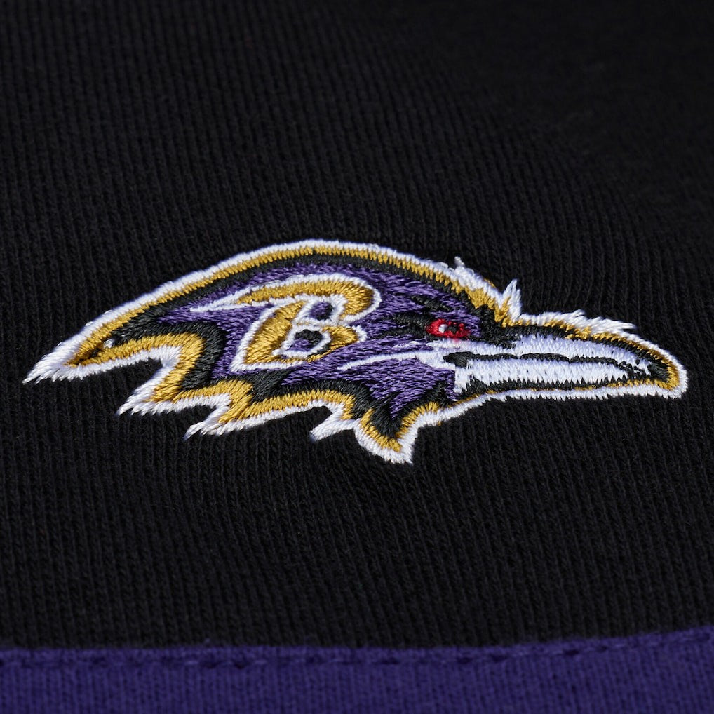 NFL Baltimore Ravens Women's Cropped Long Sleeve Rugby Polo