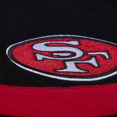 NFL San Francisco 49ers Women's Cropped Long Sleeve Rugby Polo
