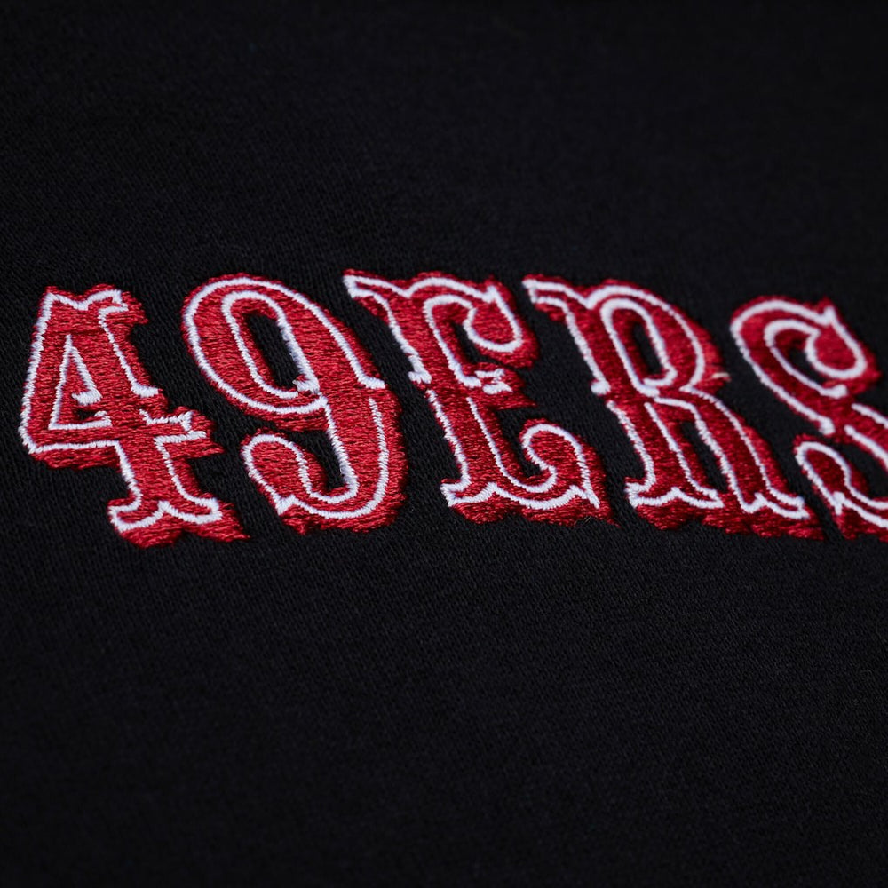 NFL San Francisco 49ers Women's Cropped Long Sleeve Rugby Polo