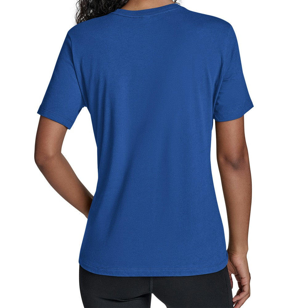 Kansas City Royals Starter Women's Groovy Script Team Fitted T-Shirt - Royal
