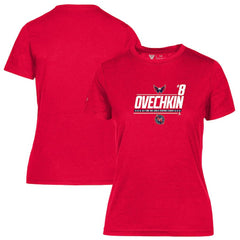 Alexander Ovechkin Washington Capitals Levelwear Women's NHL All-Time Leading Goal Scorer Milestone Name & Number Maddox T-Shirt