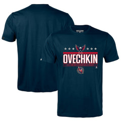 Alexander Ovechkin Washington Capitals Levelwear NHL All-Time Leading Goal Scorer Milestone Stars Name & Number Richmond T-Shirt