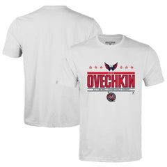 Alexander Ovechkin Washington Capitals Levelwear NHL All-Time Leading Goal Scorer Milestone Stars Name & Number Richmond T-Shirt