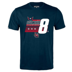 Alexander Ovechkin Washington Capitals Levelwear NHL All-Time Leading Goal Scorer Milestone Stripes Name & Number Richmond T-Shirt