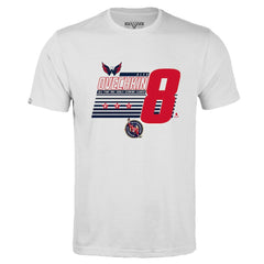 Alexander Ovechkin Washington Capitals Levelwear NHL All-Time Leading Goal Scorer Milestone Stripes Name & Number Richmond T-Shirt
