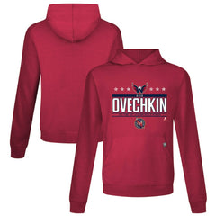 Alexander Ovechkin Washington Capitals Levelwear NHL All-Time Leading Goal Scorer Milestone Stars Name & Number Relay Pullover Hoodie