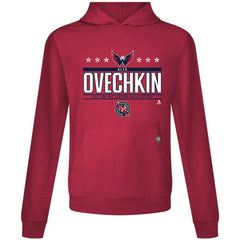 Alexander Ovechkin Washington Capitals Levelwear NHL All-Time Leading Goal Scorer Milestone Stars Name & Number Relay Pullover Hoodie