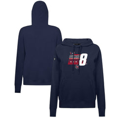 Alexander Ovechkin Washington Capitals Levelwear Women's NHL All-Time Leading Goal Scorer Milestone Stripes Name & Number Adorn Pullover Hoodie