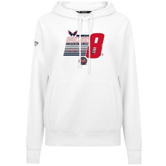 Alexander Ovechkin Washington Capitals Levelwear Women's NHL All-Time Leading Goal Scorer Milestone Stripes Name & Number Adorn Pullover Hoodie