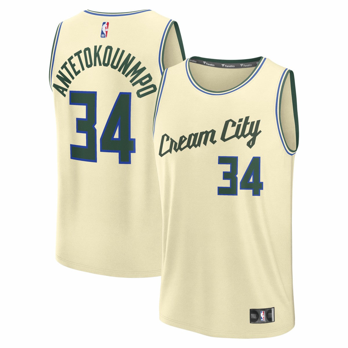 Giannis Antetokounmpo Milwaukee Bucks 2025/26 City Edition Fast Break Jersey - Cream | Fanatics outlet
