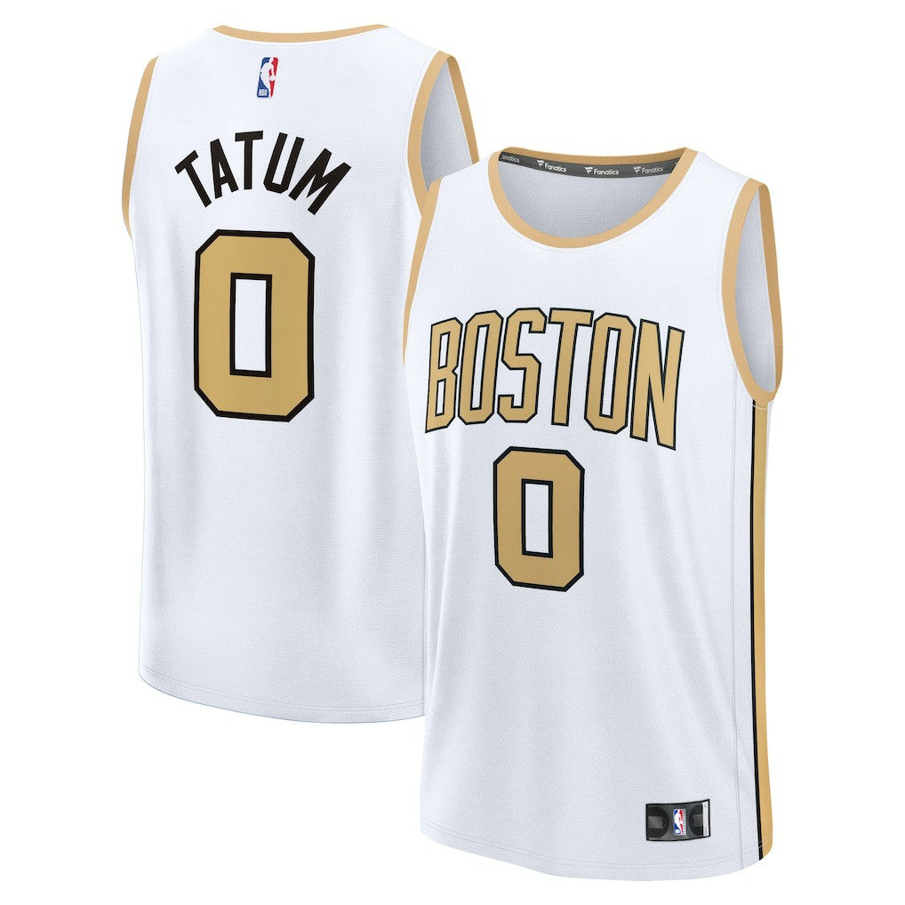Jayson Tatum Boston Celtics 2025/26 City Edition Fast Break Jersey - White | Fanatics sale