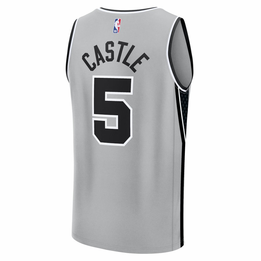 Stephon Castle San Antonio Spurs Youth Fast Break Jersey - Statement Edition - Silver | Fanatics outlet